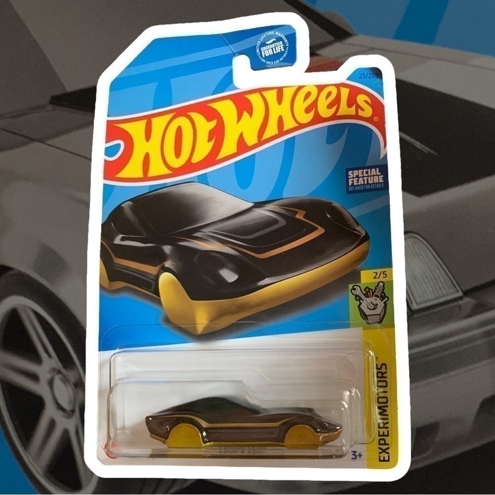 HOT Wheels Coupe Clip (Black) 2023 Experimotors Collectible Die Cast Car NWT